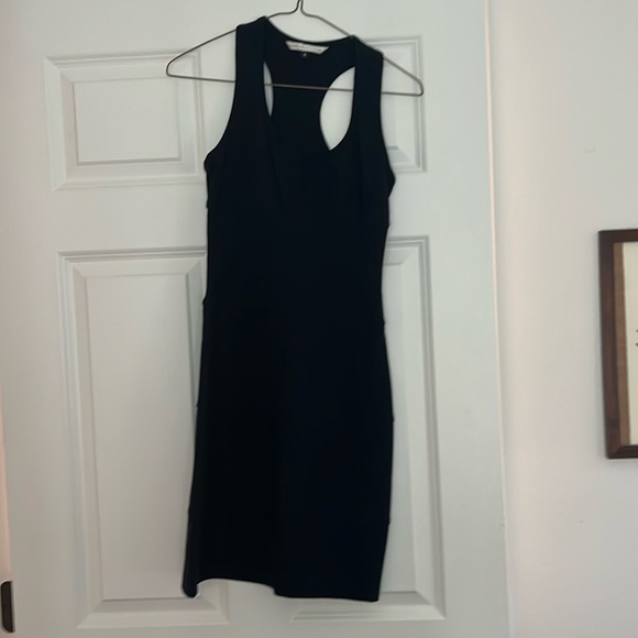 Diane Von Furstenberg Razorback Stretchy Navy Midi Dress - Picture 1 of 4